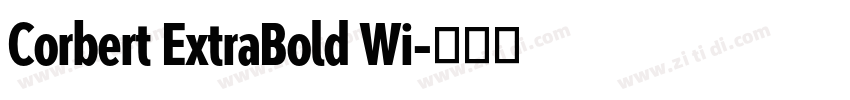Corbert ExtraBold Wi字体转换